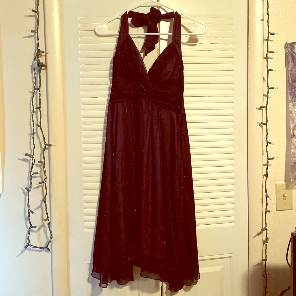 Purple glitter dress